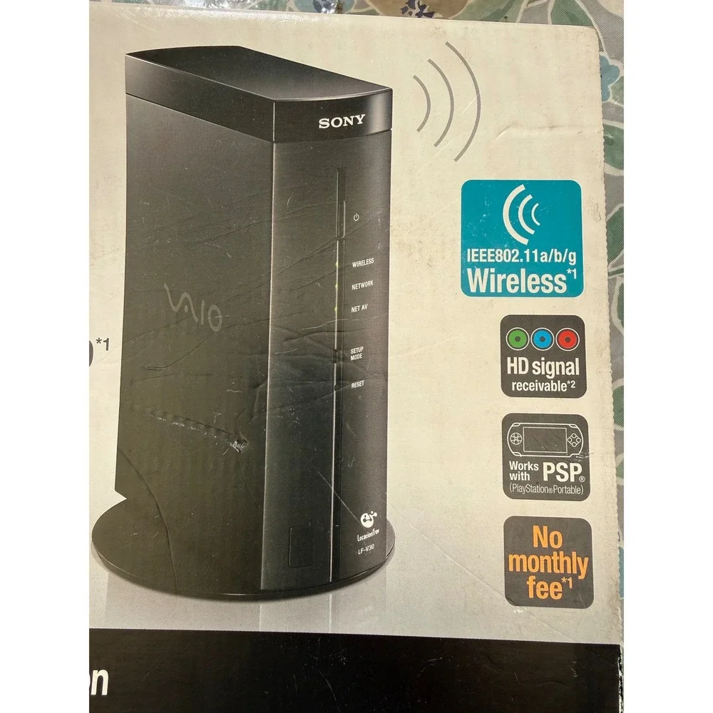 Sony LocationFree Base Station LF-V30 Wireless TV DVR Streamer for PC PSP Black